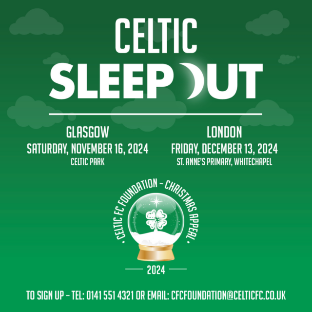 Celtic Sleep Out Events Set to Return to Celtic Park and St Anne’s in